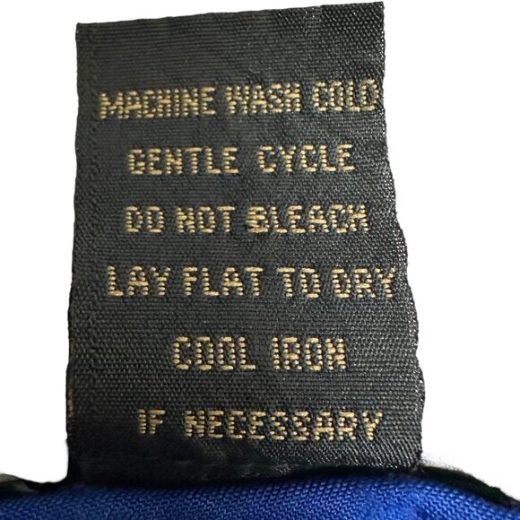 Susan Lawrence Top XL Blue 3/4 Sleeve Silver Embellishments Black Trim Accents - Picture 4 of 8